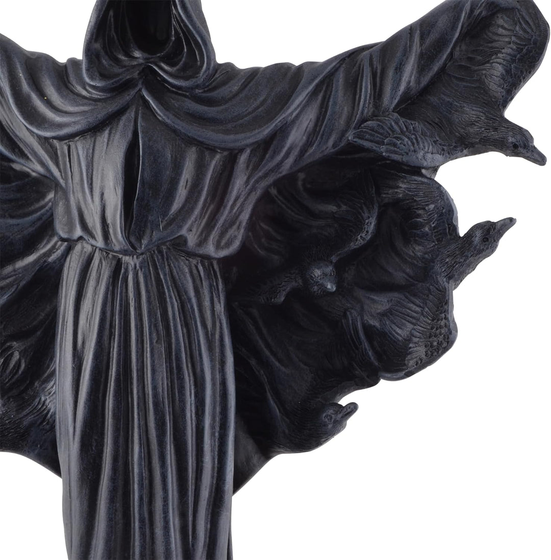 VOGLER Joh. Vogler GmbH Grim Reaper aus dessen Umhang Raben entweichen, aus Kunststein angefertigt u