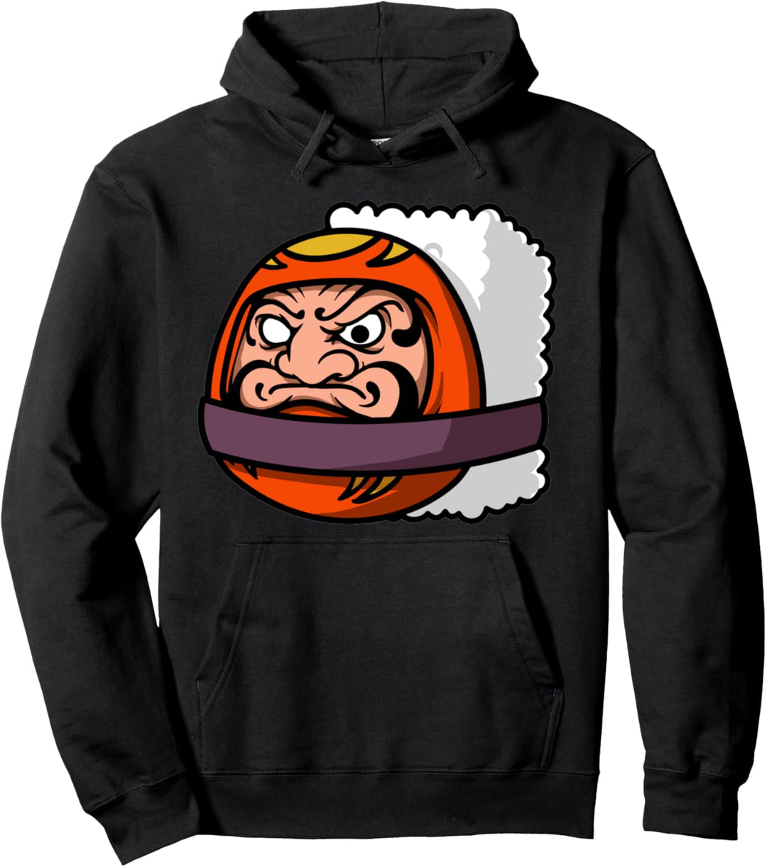 Japanisch Daruma Doll Lustig Foodie Food Sushi Lover Otaku Pullover Hoodie