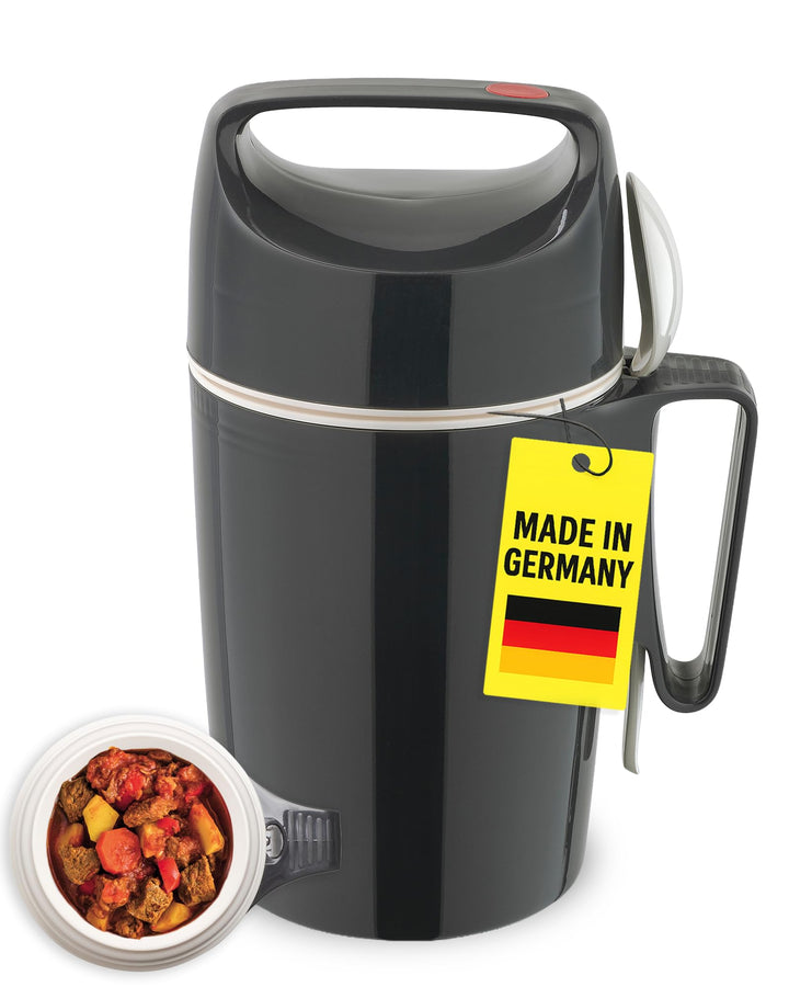 ROTPUNKT Thermobehälter für Essen 850 ml inkl. Löffel – Thermo Lunchbox Heiss & Kalt I Made in Germa