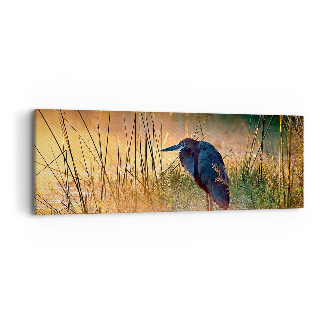Panorama Bilder auf Leinwand Vogel Natur Wasser Leinwandbild 90x30cm Wandbilder Dekoration Wohnzimme