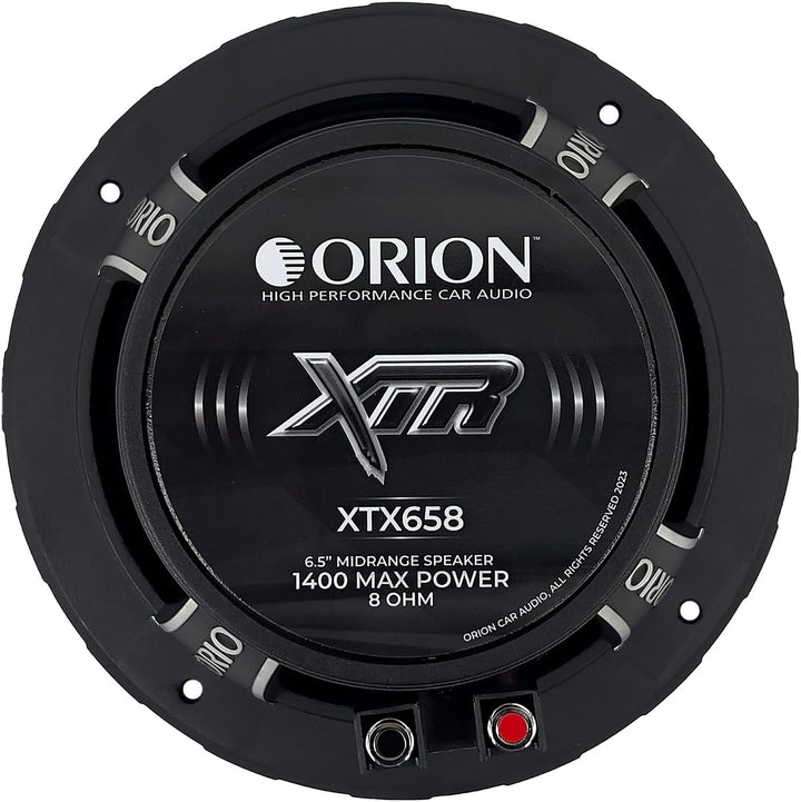 Orion XTR XTX658 Hocheffiziente 16,5 cm Mitteltöner Bullet Lautsprecher, 1400 W maximale Leistung, 3