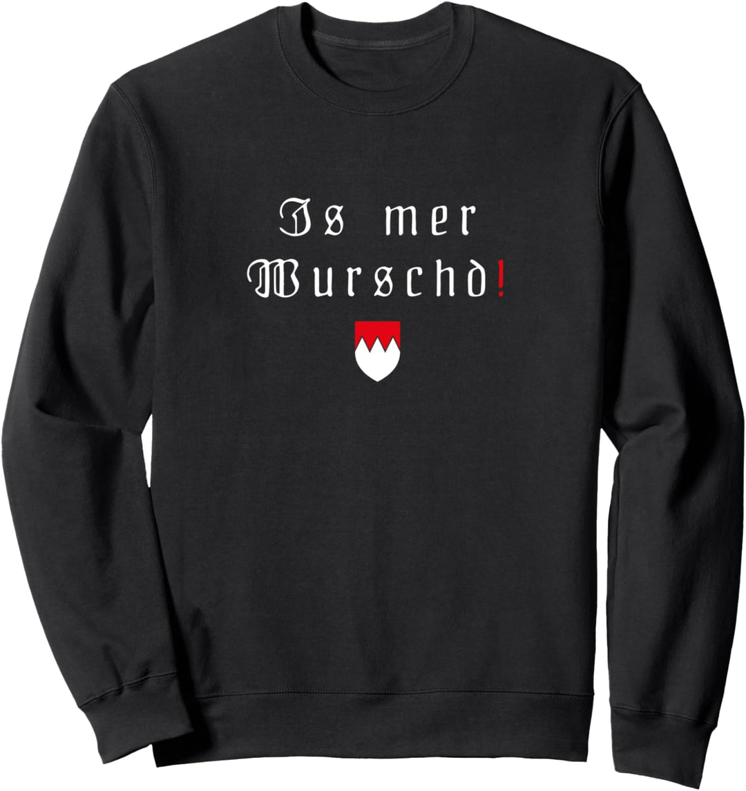 Fränkisch Fränkischer Dialekt Franken Wappen Sweatshirt