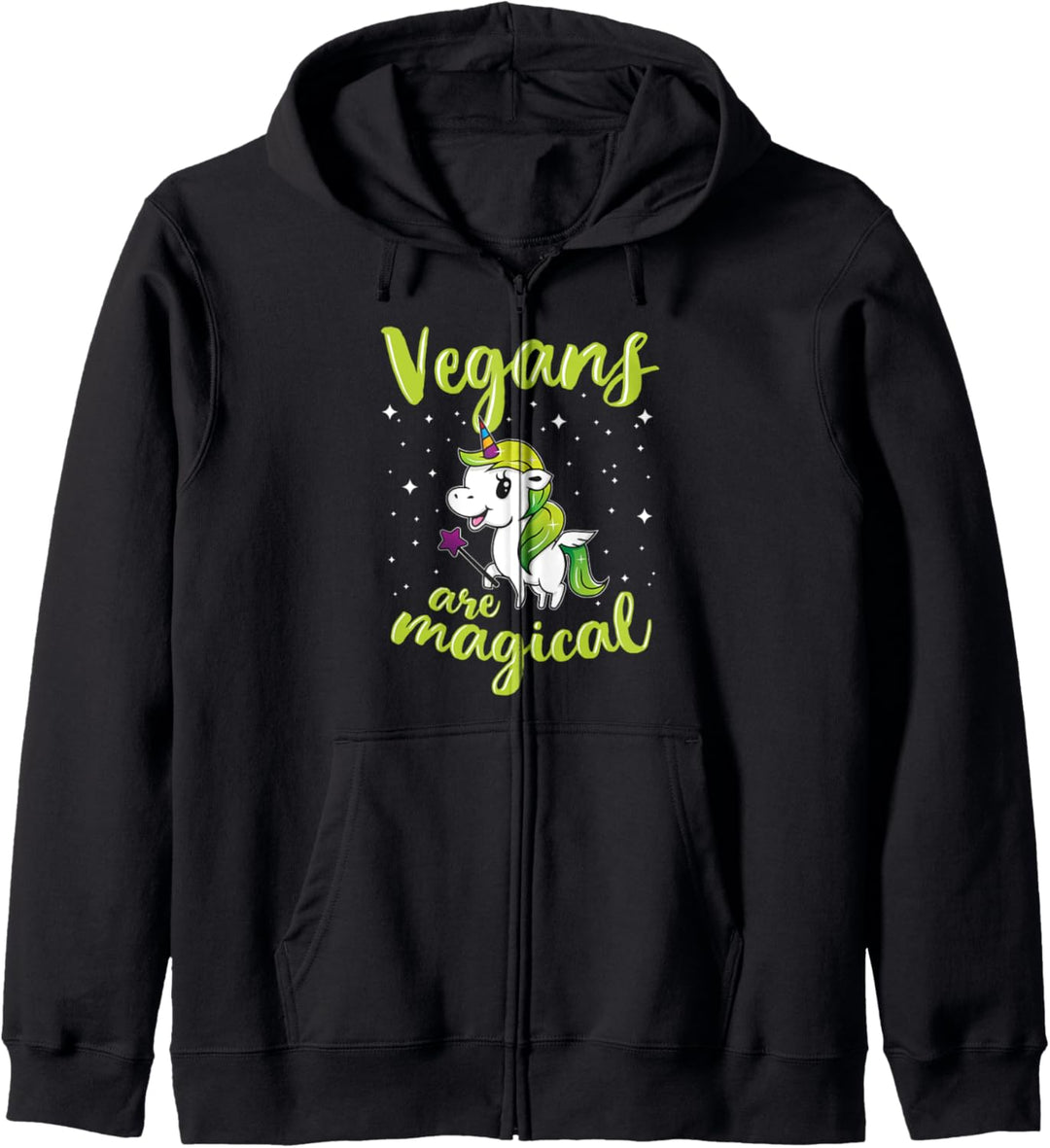 Vegans are Magical Einhorn Tierrechte Tierschutz Veganer Kapuzenjacke