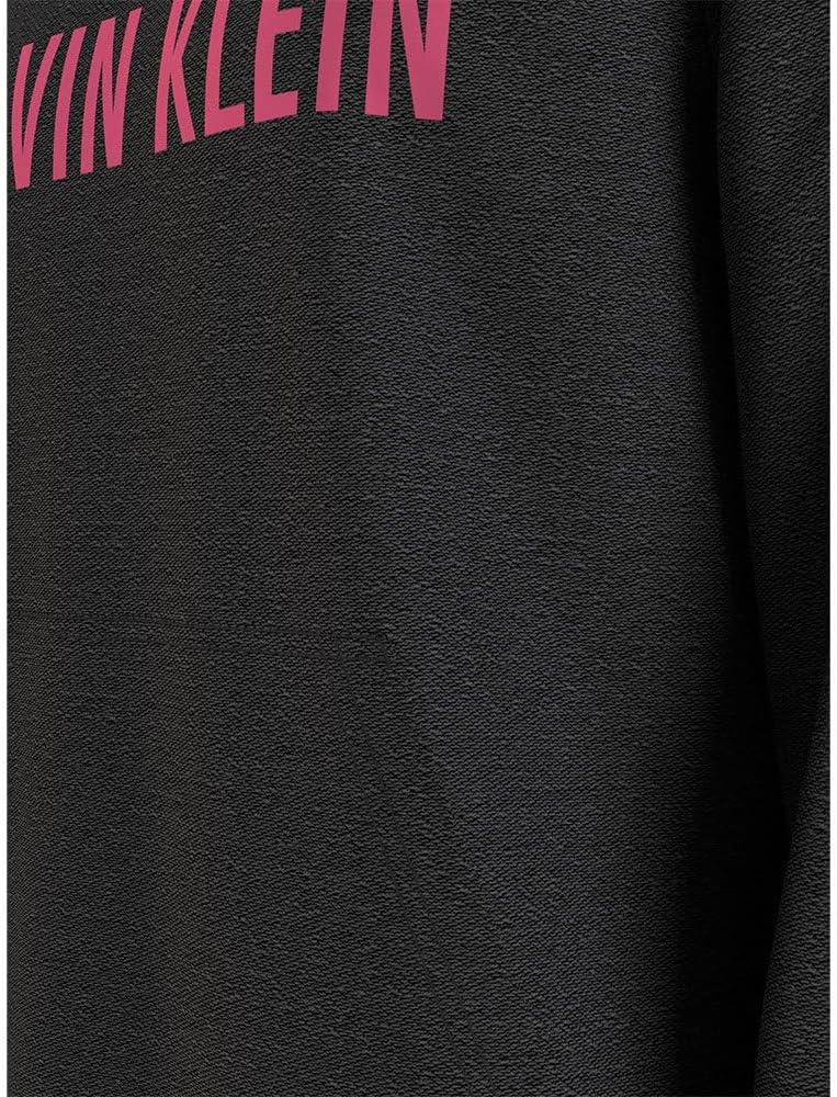 Calvin Klein Herren Heavyweight Sweatshirts M Schwarz (Black W/ Fuchsia Rose), M Schwarz (Black W/ F