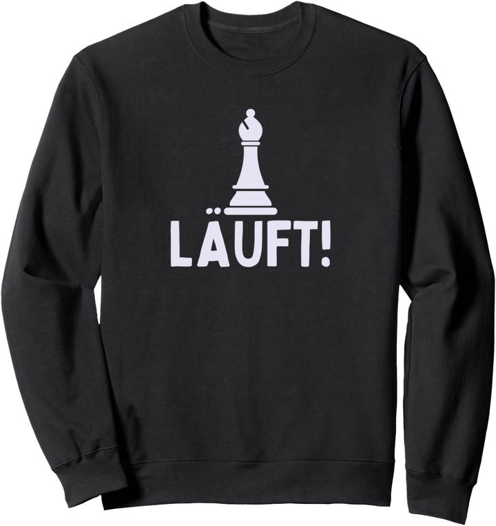 Lustiges Schach Läuft! Läufer Schachspieler Sweatshirt