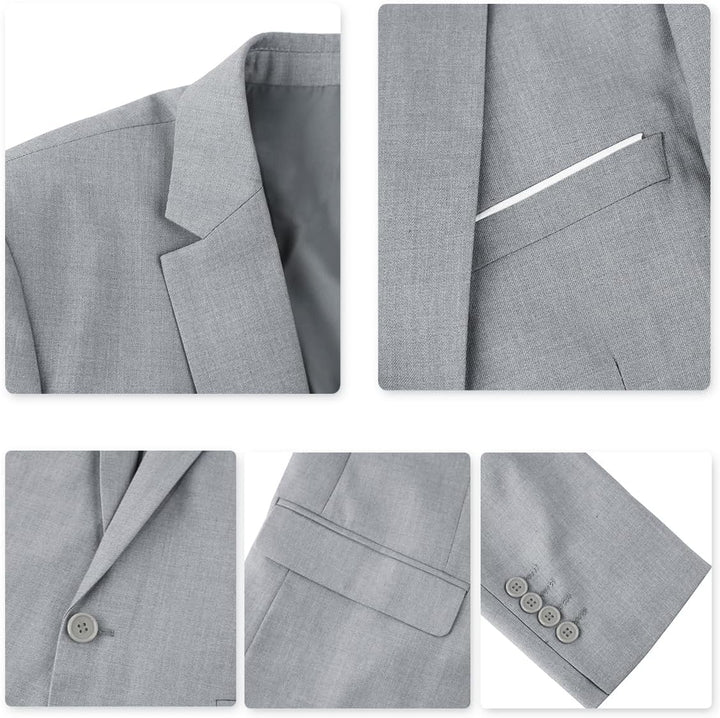Allthemen Anzug Herren Anzug 2 Teilig Slim Fit Herrenanzug Hochzeit Anzüge Herren Modern Sakko für B