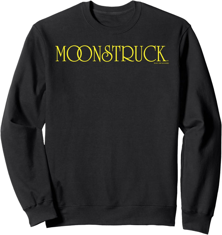 Moonstruck Yellow Text Chest Logo Sweatshirt