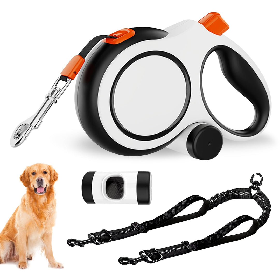 Einziehbare Hundeleine 8m, Rollleine für Hunde, Laufleine für Hunde Mittelgrosse und Grosse Hunde bi