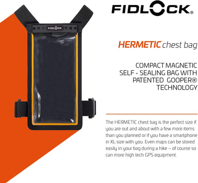 Fidlock Hermetic Chest-Bag, Black/transparent/Black