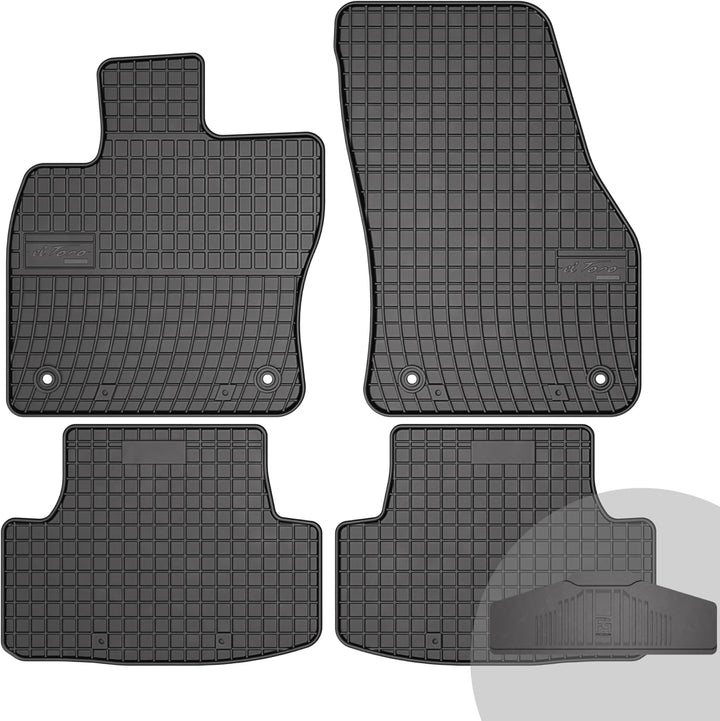 FROGUM EL Toro Gummimatten Ganzjähriges-Set von Autofussmatte Auto Fussmatten für SEAT Ateca ab 2016