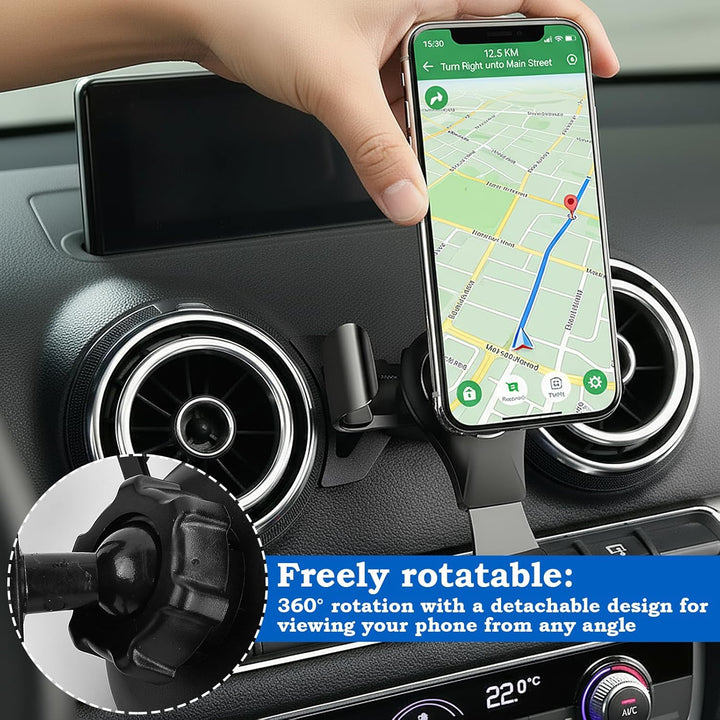 Handyhalterung Auto, Car Phone Holder, Holder Phone Mount Verstellbarer Blickwinkel, 360° Drehbar KF