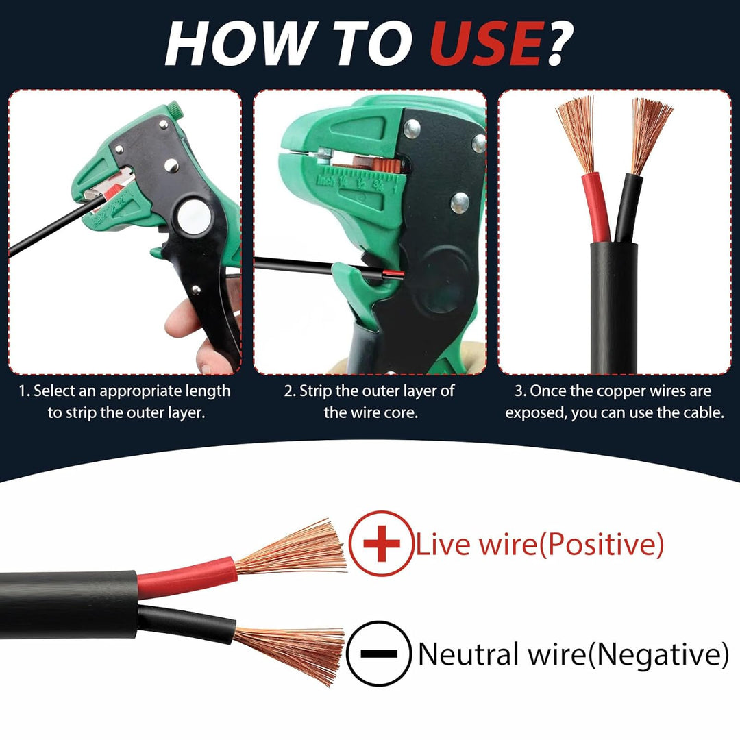 Elektrischer Draht 2 Adrig Kabel 2×0,5mm² 10M 20AWG 300V Impedanz Fahrzeugleitung Kabel 2 Leiter Kup