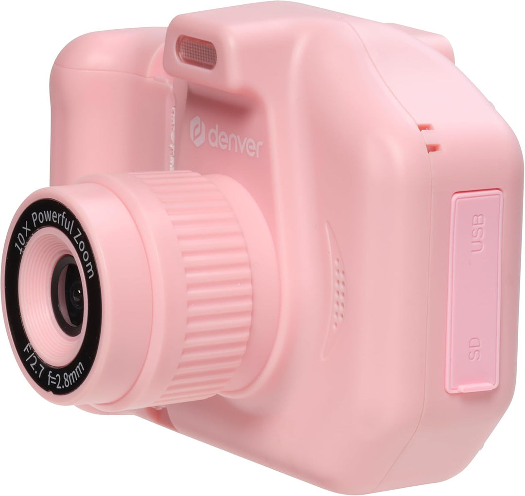 Denver KPC-1370P Sofortbildkamera Kinder mit 2,8" Display | Sofortdruck Kamera für Kinder | Kinderka