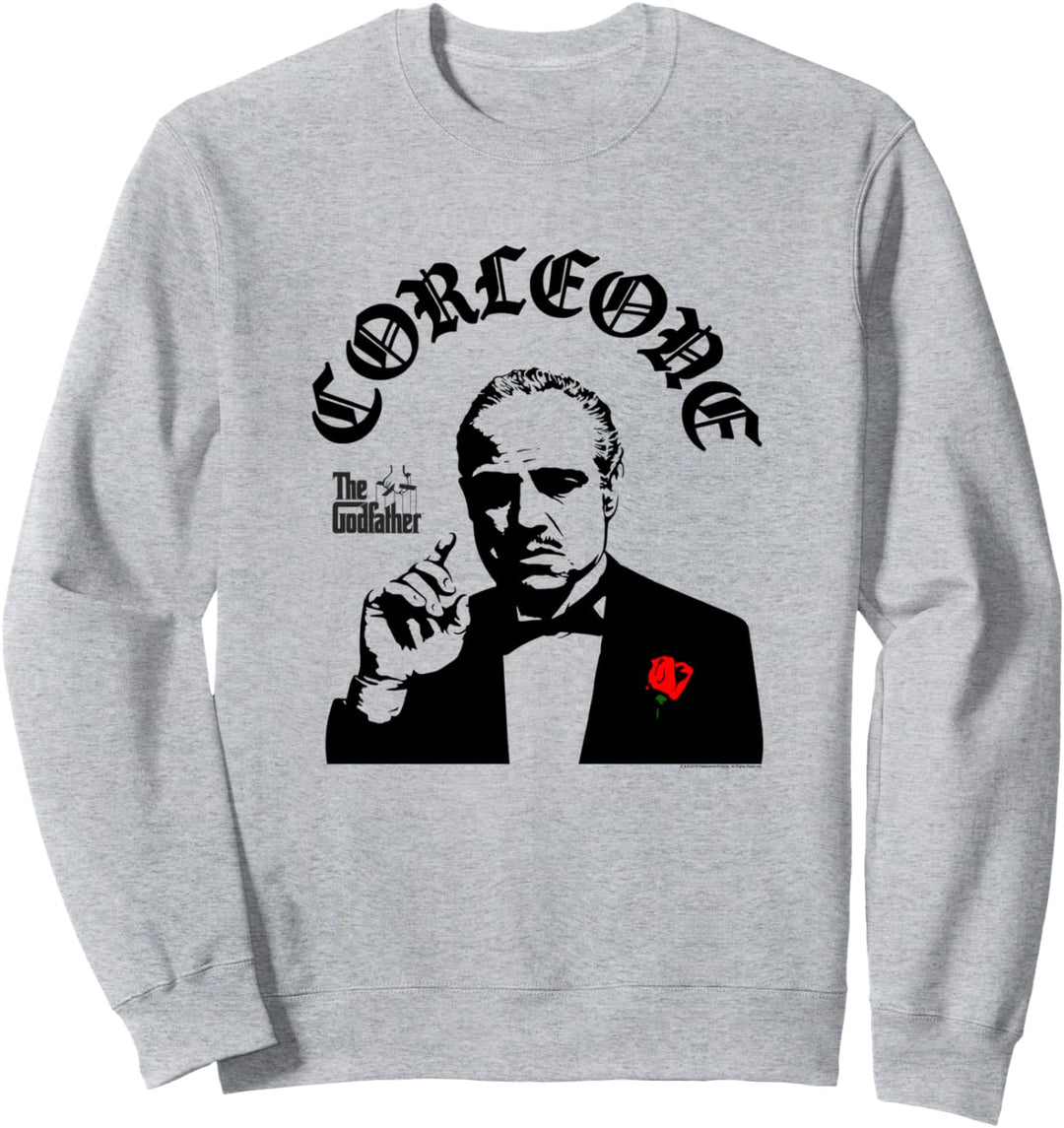 The Godfather Corleone Black And White Portrait Sweatshirt