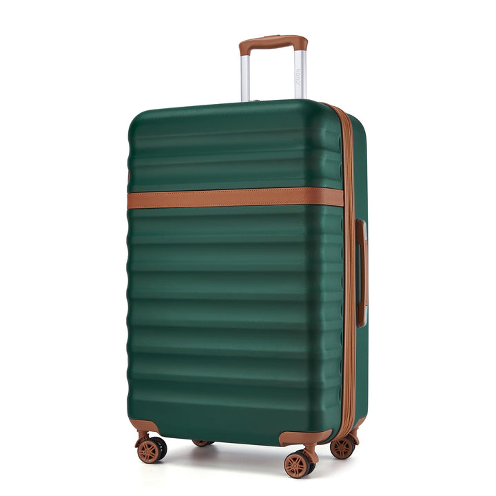 KONO Grosser Koffer Trolley Reisekoffer leicht aus ABS+PC mit 4 Rollen Hartschalenkoffer TSA Schloss