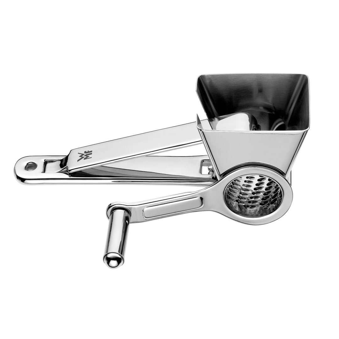 WMF Gourmet Parmesanreibe Kurbel 18 cm, Parmesanmühle, Käsereibe mit Kurbel, Edelstahl, spülmaschine