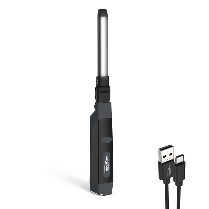 ANSMANN LED Inspektionsleuchte mit 500 Lumen - Arbeitsleuchte kabellos, flexibel &amp; magnetisch - 5W F