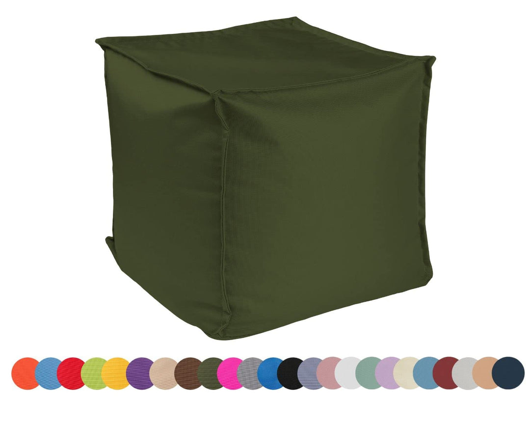 chilly pilley Sitzsack Sitzhocker mit EPS-Perlen Füllung 40x40x40cm Fusshocker Sitz-Pouf für Kinder