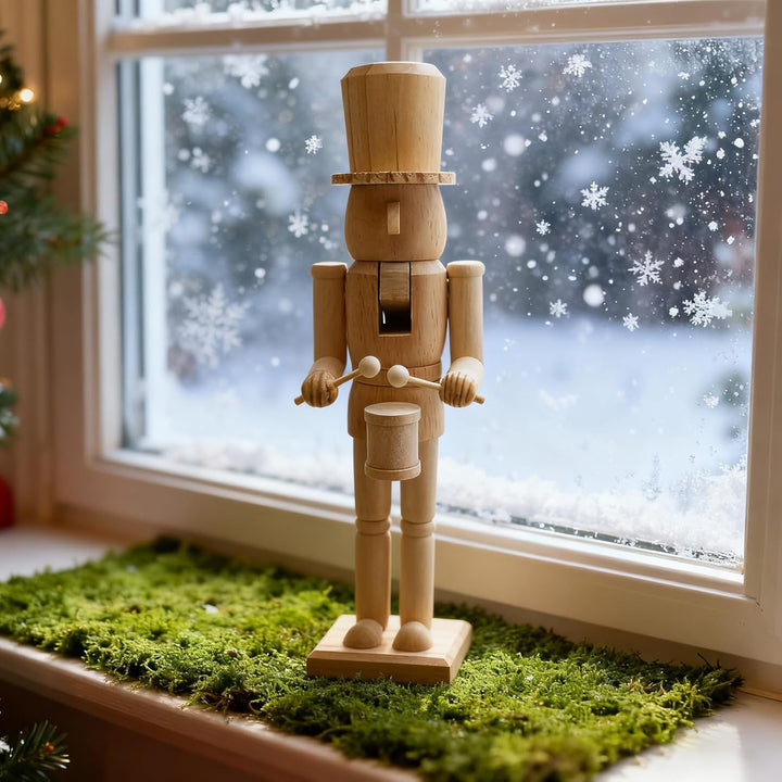 Nussknacker Figuren,Klassische Festliche Figur 38cm,Weihnachts Nussknacker Aus Holz Für Den Tisch |
