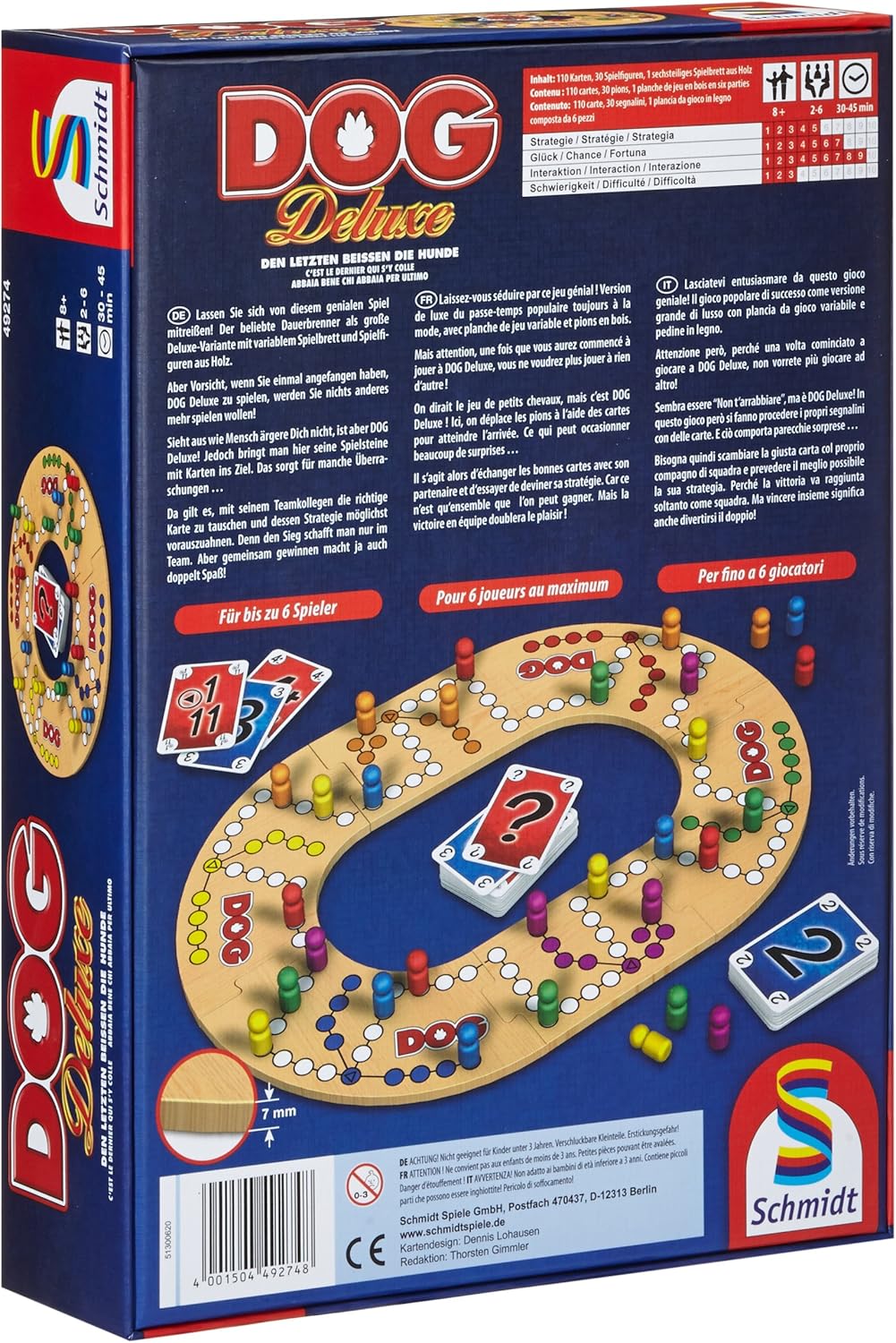Schmidt Spiele 49274 Dog Deluxe & 40862 Mogel Motte, DREI Magier Kartenspiel