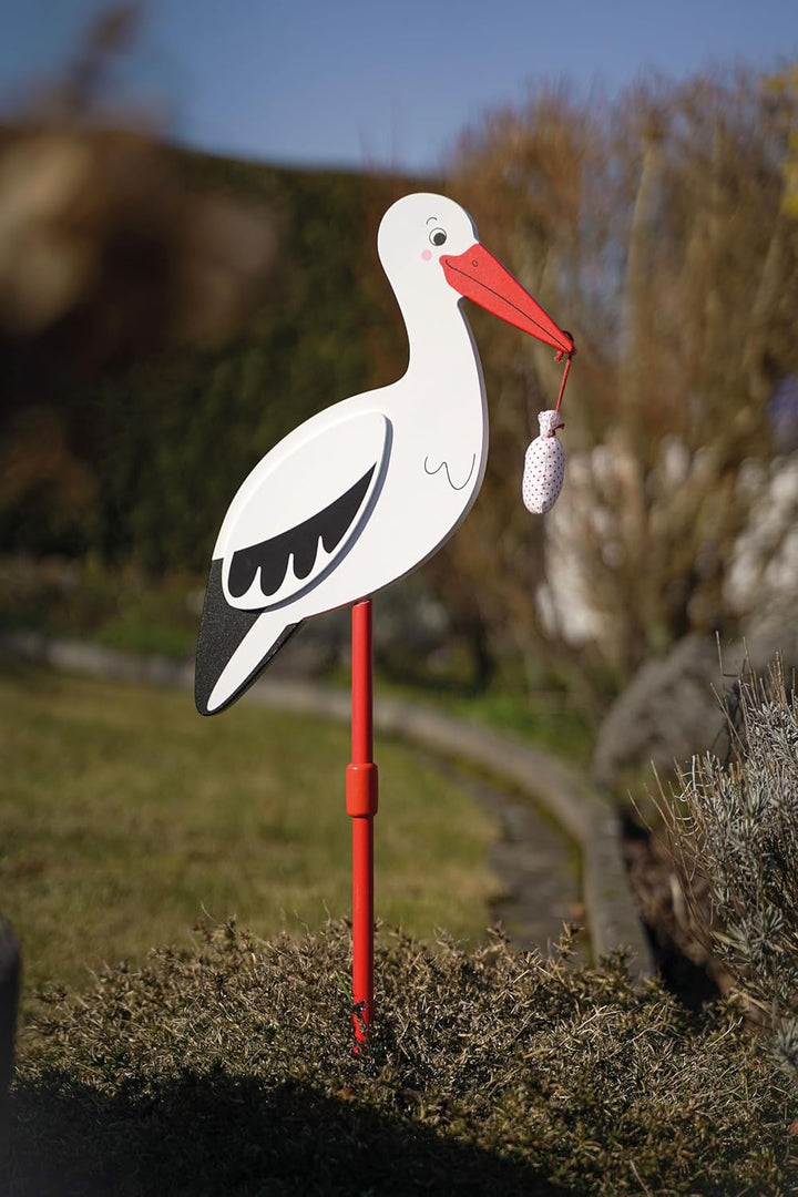 goki Storch mit Babytuch 77cm, Rot, 1 Stück (1er Pack), 63936