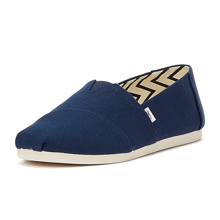 TOMS Herren Alpargata aus Recycelter Baumwolle Flache Slipper 39 EU Navy, 39 EU Navy