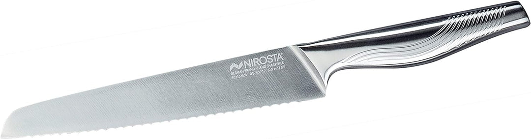 Nirosta Brotmesser Swing 35 cm – Hochwertiger Edelstahl – Gezahnte Klinge in Profi-Qualität für Brot