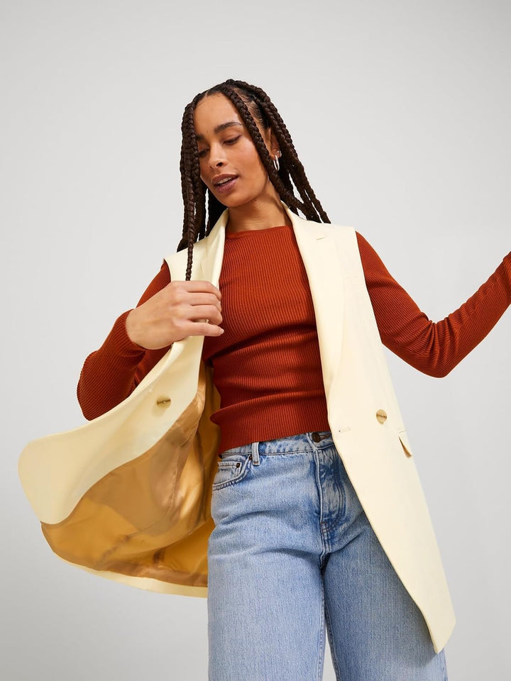 ONLY Damen Jjxx Jxmary Sl Blazer Sn XS Seedpearl, XS Seedpearl