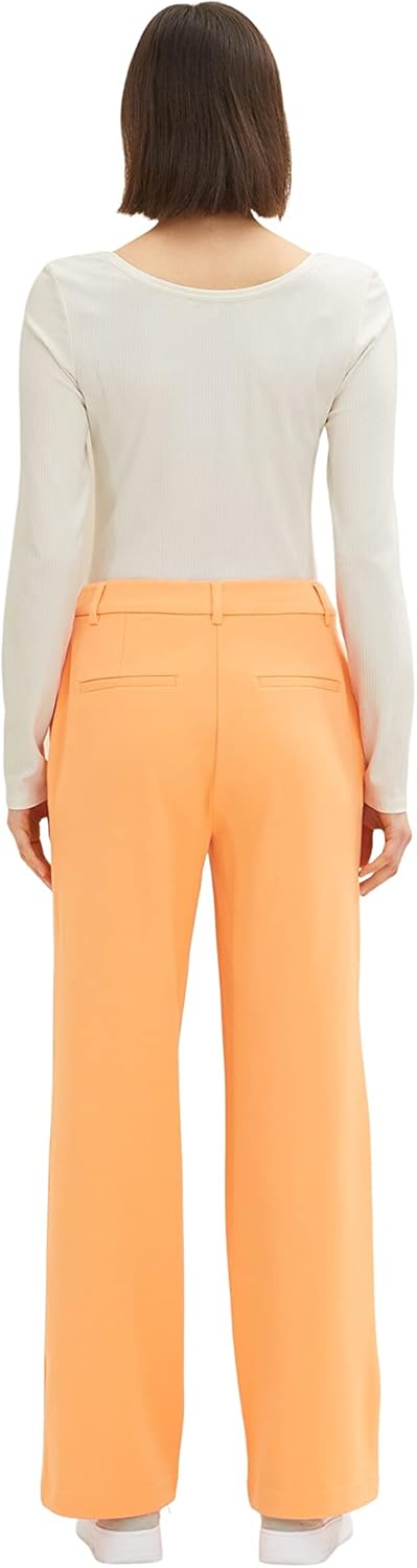 TOM TAILOR Damen Lea Straight Fit Hose 32W / 32L 29751 - Bright Mango Orange, 32W / 32L 29751 - Brig