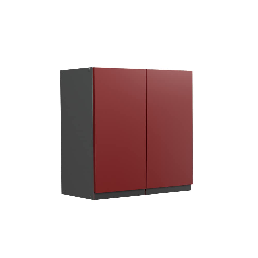 Vicco Hängeschrank R-Line, Rot/Anthrazit, 60 cm J-Shape Rot Hängeschrank 60 cm, Rot Hängeschrank 60