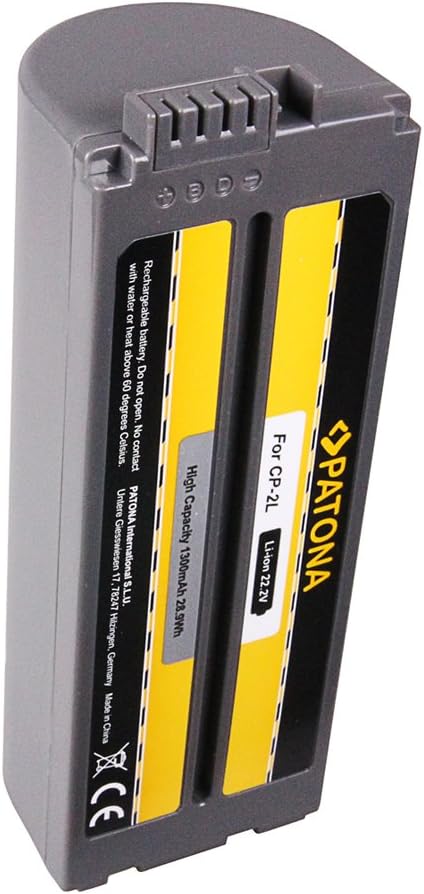 PATONA Akku NB-CP1L NB-CP2L NB-CP2LH NB-2CPL CS-CP2 kompatibel mit Canon Selphy Serie