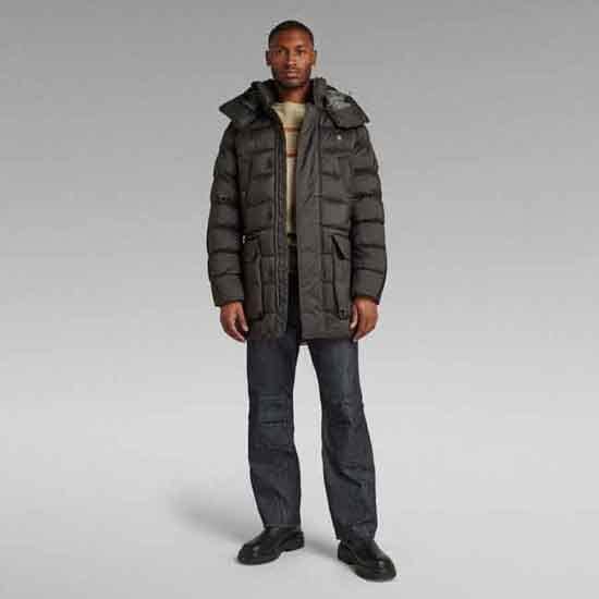 G-STAR Herren G-whistler Padded Hooded Parka Jackets XS Schwarz (dk black D20102-D199-6484), XS Schw