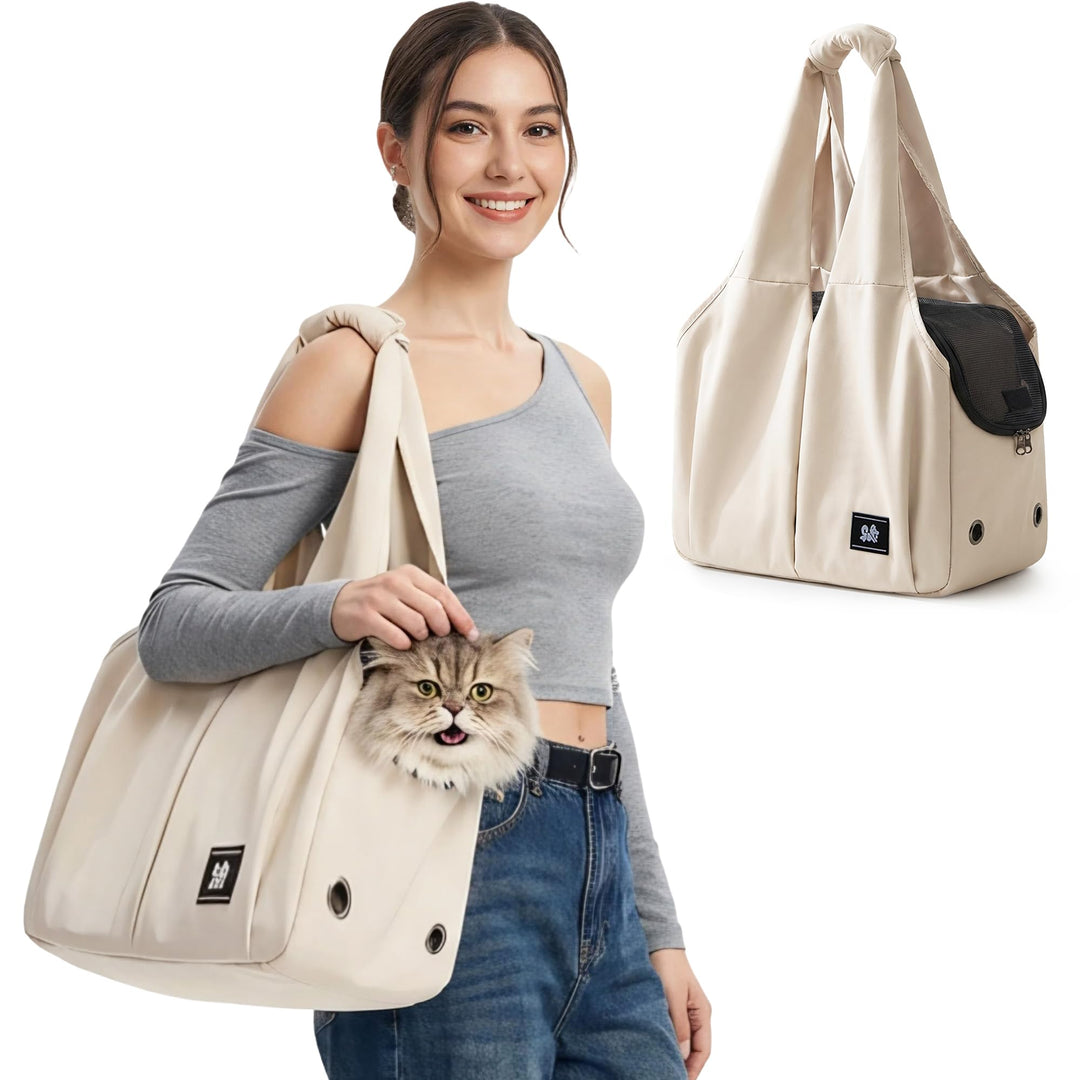 ALLSOPETS Hundetasche für Kleine Hunde, Leichte Atmungsaktive Haustiertasche, Bequeme Katzentragetas