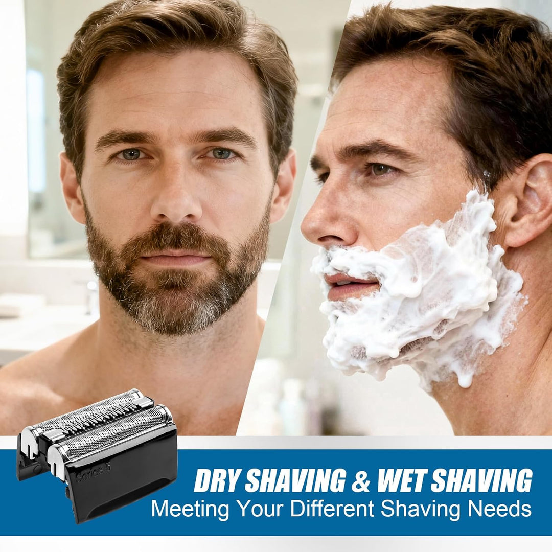 3 Stück Series 5 Scherkopf für Br*un, Elektrischer 52B Series 5 Rasierkopf S5 Scherkopf Ersatzrasier