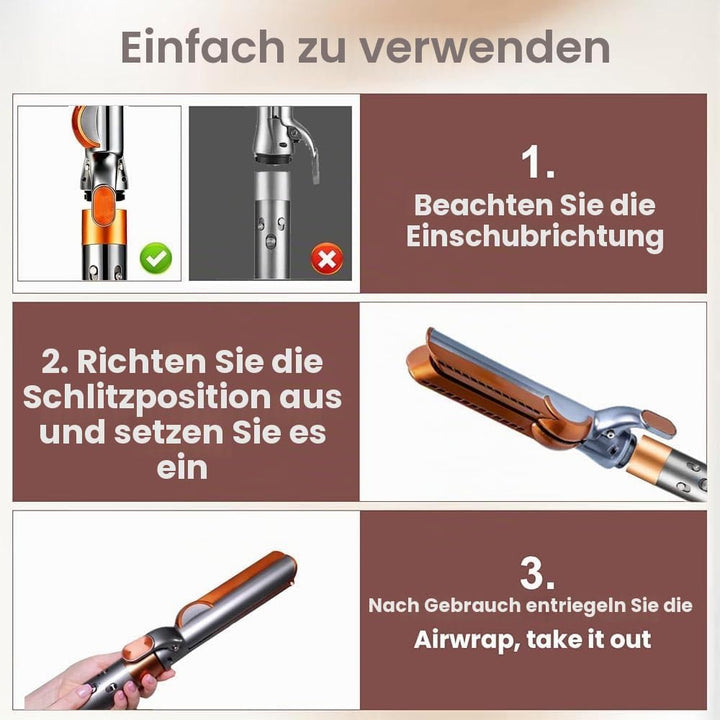 Haarglätteraufsatz,Haarglätter-Aufsatz mit HS01/HS05/HS08,Glätteraufsätze Airflow Technologie ohne H