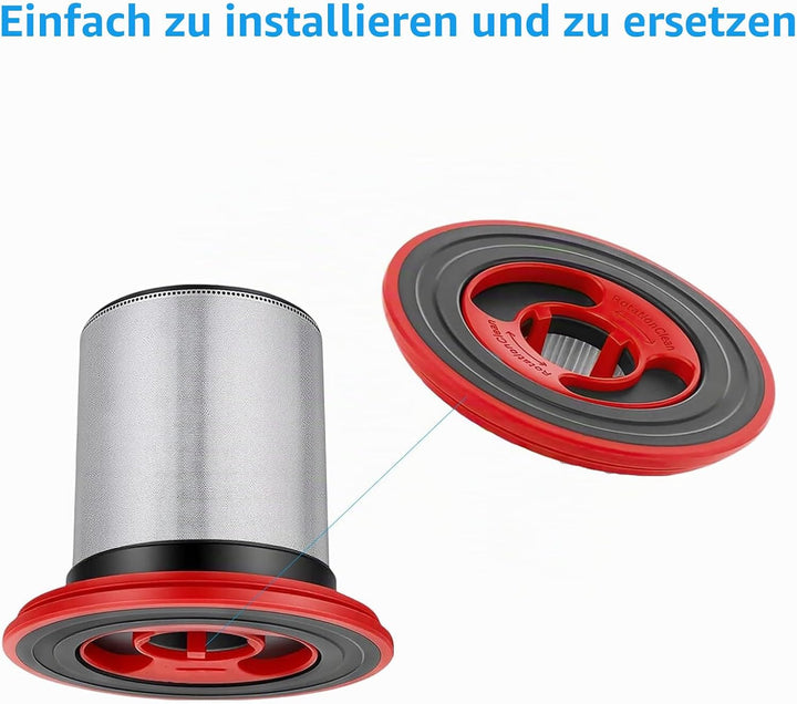4 Stück Filter Ersatzteile für Bosch Unlimited Series 7 Akku Staubsauger BSS711W BSS715CARP BCS711A