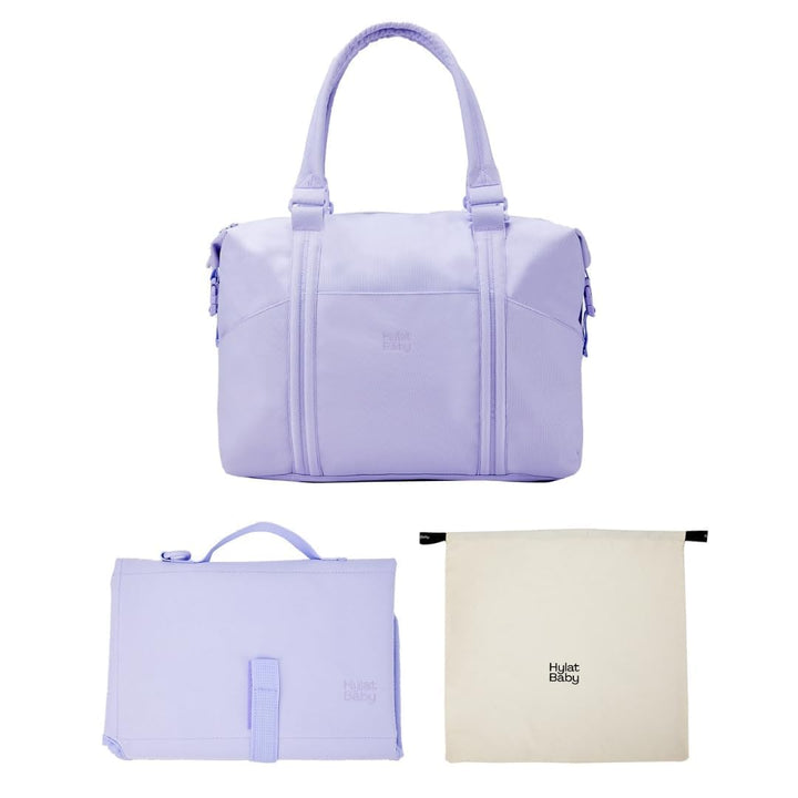 Hylat Baby Wickeltasche mit Wickelunterlage und Baumwolltasche - moderne Tasche für Windeln und Kind