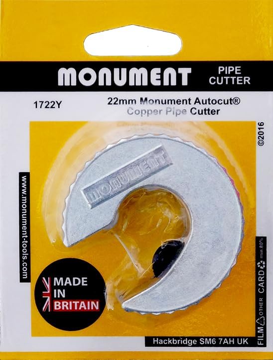 Monument - 1722 22mm Autocut Kupfer Rohrschneider - MON1722 22 mm, 22 mm