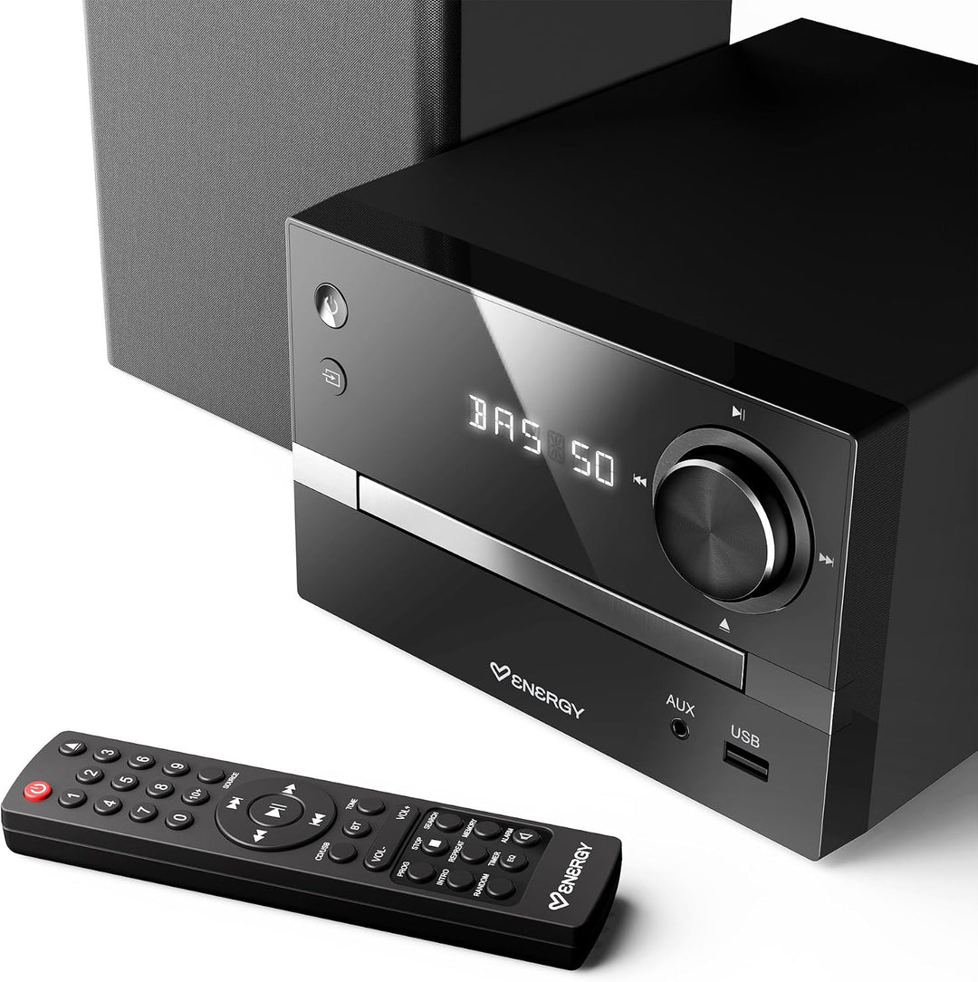 Energy Sistem Home Speaker 7 Micro Hi-Fi- Lautsprecher (30 W, CD, Bluetooth, FM Radio, USB MP3, 3,5