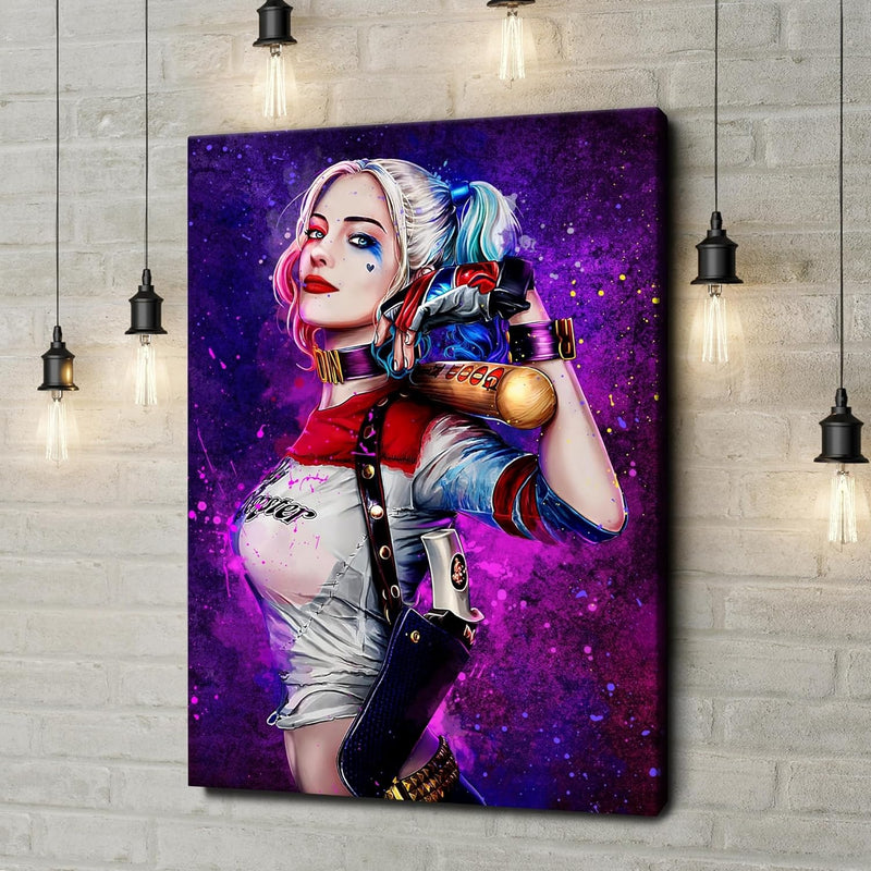 Artmazing | Harley Quinn Bild | Bilder Wand | Harley Quinn Poster Sexy | Leinwand Bilder | Bild Wohn