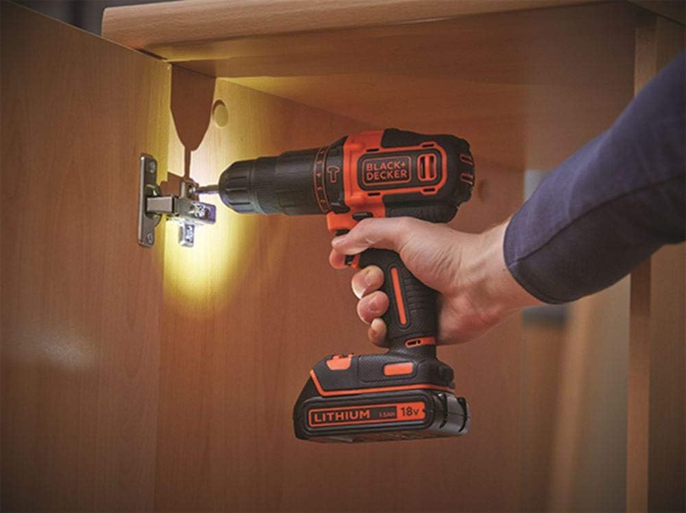 Black + Decker Black & Decker BDCHD18BAFC Akkubohrmaschine 80 tlg. Set, 1 W, 18 V
