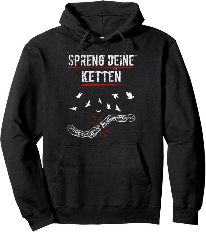 Freiheit - Spreng deine Ketten Frieden weisse Tauben Pullover Hoodie