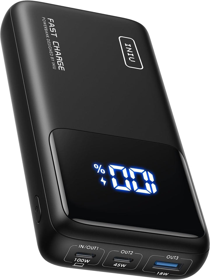 WOLFANG GA100 Action Cam 4K 20MP Unterwasserkamera &amp; INIU Power Bank, 100W 25000mAh Powerbank