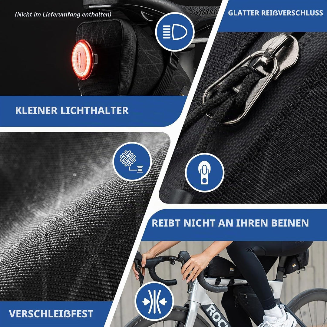ROCKBROS Fahrradtasche Set Rahmentasche*2 + Satteltasche*1 Abnehmbare Tragbare ca. 1,2L 3 in 1 Umhän