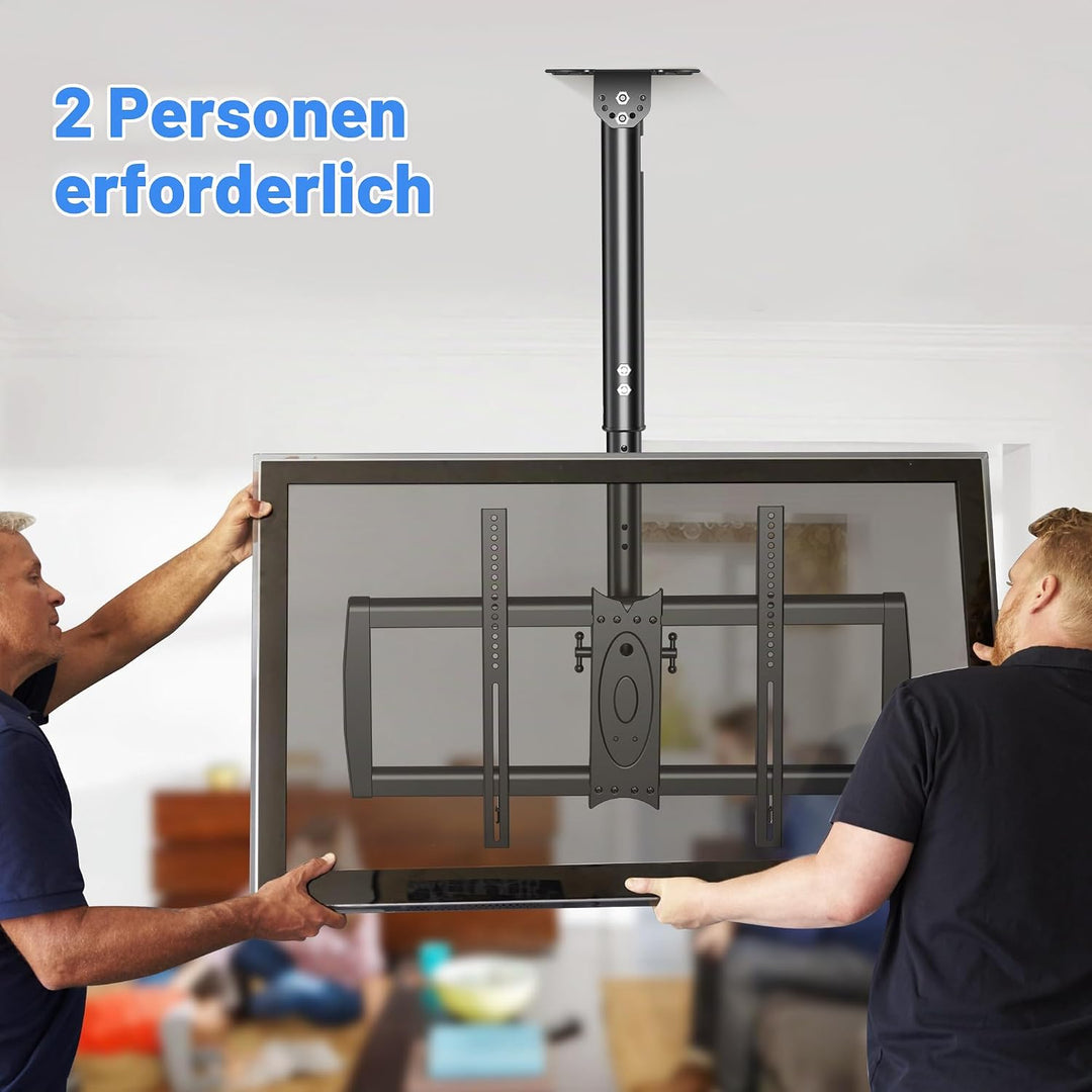 XINLEI TV Deckenhalterung, passend für die meisten 37-75 Zoll LCD-LED-Plasma-Panel-Displays mit max.