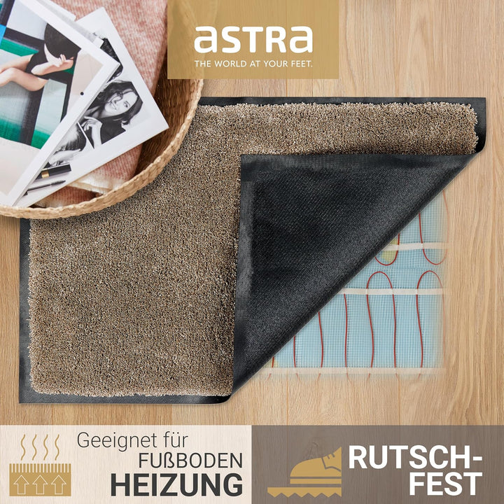 Astra Fussmatte innen rutschfest - Schmutzfangmatte super weich - Läufer Flur waschbar per Hand - Tü