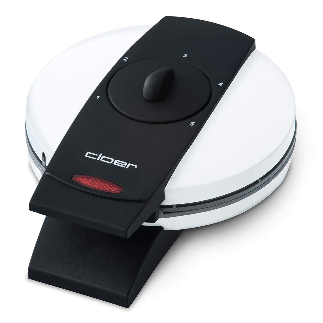 Cloer 261 Hörncheneisen für hauchdünne, knusprige Hörnchen, 800 W, Hörnchengrösse 14,5 cm Durchmesse