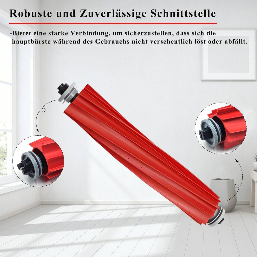 4 Stück Hauptbürste für Roborock Qrevo/Qrevo S/QV 35A/QV 35S/Qrevo Pro/Qrevo Plus/Qrevo MaxV/S7 /S7