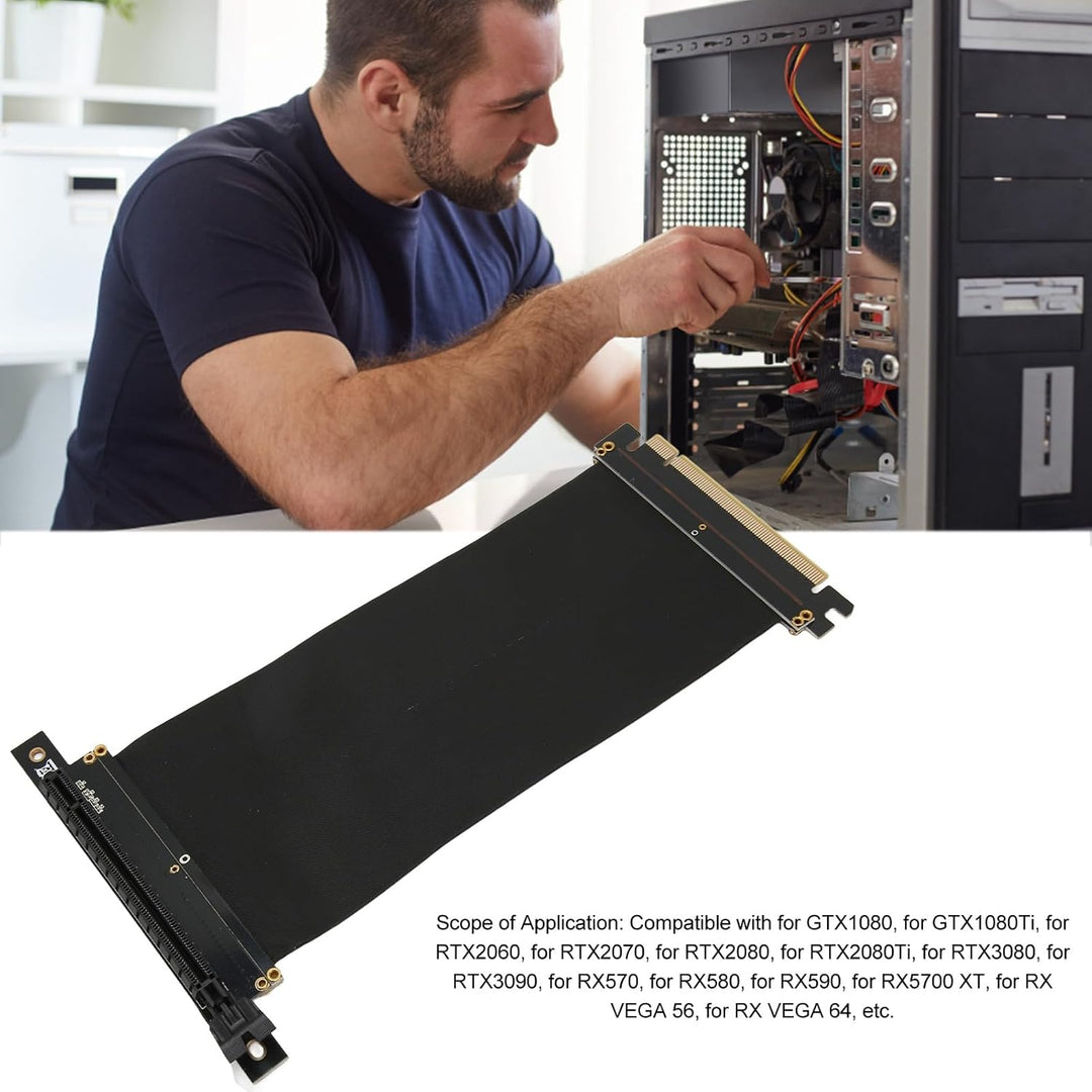 Vikye PCI-E 3.0-Riser-Kabel, GTX1080 GTX1080Ti Getestet, PCIe 3.0 X16 Flexibler Hochgeschwindigkeits