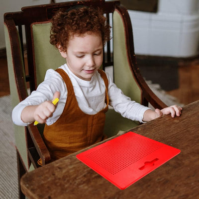 HONPHIER Kinder Zaubertafel Magnetische Zeichenbrett Reissbrett mit Stift Stahlkugel Tablet Abwischb